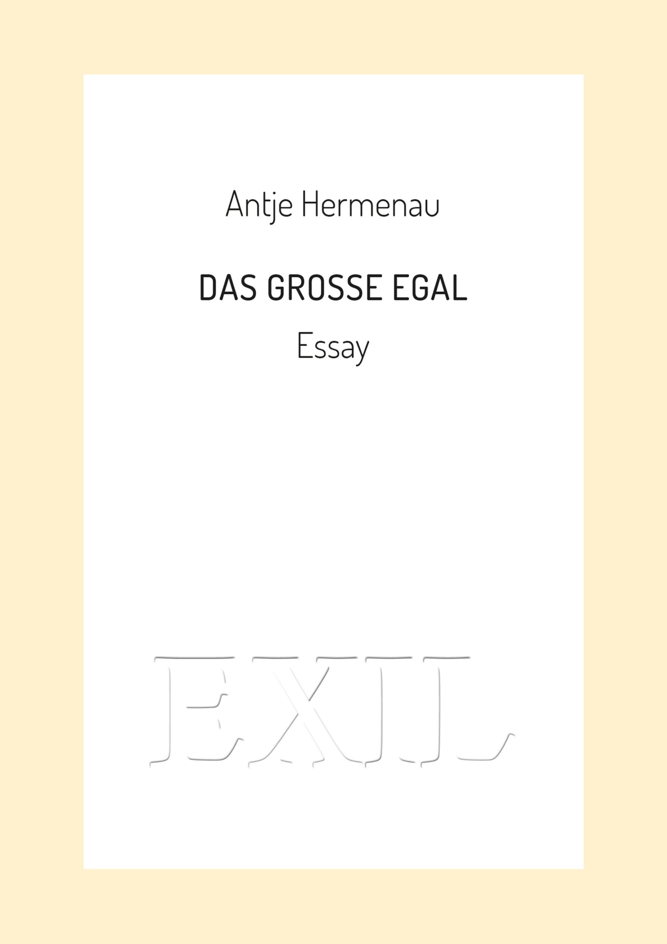 Das große Egal - signierte Ausgabe